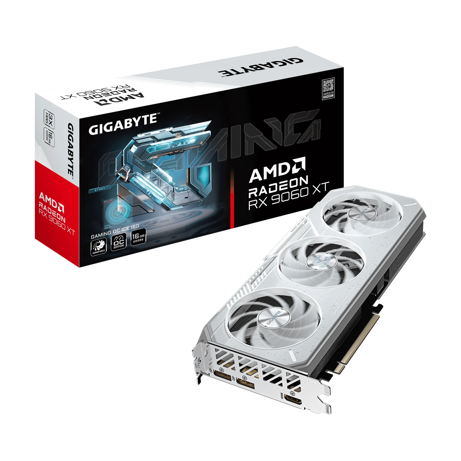 Gigabyte Radeon RX 9060 XT GAMING OC ICE 16G